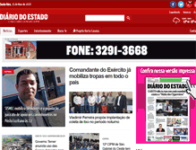 Tablet Screenshot of diariodoestadoms.com.br